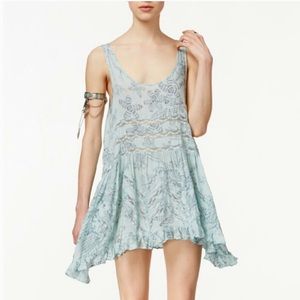 Free People Voile & Lace Trapeze Slip Dress